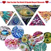 (US Local)Parrot Wooden Diamond Painting Door Topper Right Angle Sign for Party (Left)