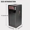 [US Local Warehouse] Stainless Steel Freestanding Rubbish Can W/ Removable Inner Can for Office Hotel