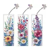 DIY 3Pcs Flowers-Diamond Painting Bookmark