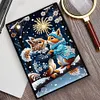 (US Local)50-Page A5 Hamster Diamond Painting Notebook for Adult Holiday Birthday Gift