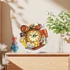 (US Local)5D DIY Special Shape Diamond Painting Desk Ornament Handmade Clock Kit(Beer Time)