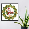 >SALE<5D DIY Partial Special Shaped Drill Diamond Painting Kit Wreath Decor 30x30cm