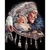 Indian - 11CT Stamped Cross Stitch 40*50cm/15.75*19.69in