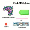 (US Local)Mandala Diamond Painting Art Door Right Angle Sign for Indoor Outdoor Wall