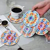 6Pcs/set Diamond Painting Mandala Water Proof Coaster Cup Cushion