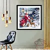 Diamond Painting-DIY Full Round Drill Christmas Santa Claus(30*30CM)