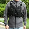 Sports Chest Bag Adjustable Shoulder Strap Front Running Vest Bag for Men Women