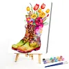 Flower Shoe-Paint by Numbers Acrylic Painting    30*40cm
