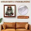 (US Local)Paint By Numbers Kit On Canvas DIY Oil Art Santa Claus Picture Home Decor40x40cm