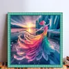 Ice Dress Girl-14CT Stamped Cross Stitch 40*40cm