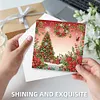 6PCS Diamond Painting Christmas Tree Greeting Cards Congratulations Cards & Gifts