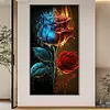 (Big Size)Flame Rose-Paint by Numbers Acrylic Painting 40*70CM