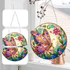 5D Diamond Painting Double Sided Effect  Stained Glass Panel Decorative Home Garden Decoration Hanging Kit(Butterfly)