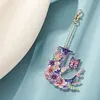 1Pc DIY Diamond Painting Lettter Keychain