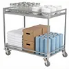 [US Local Warehouse] Heavy Duty Rolling Utility Cart with Wheels Handle 660lbs Capacity Rolling Cart