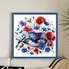 Bird Teacup-14CT Counted Cross Stitch Kit(40x40cm)
