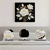 (25x25cm)DIY Pearl Painting Flower Framed Handmade Pearl Material Art Kit Living Room Decor