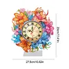 DIY Diamond Painting Acrylic Special Shaped Lily Flower Clock Art Kit