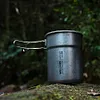 2Pcs Outdoor Camping Cookware Set with Folding Handle 304 Stainless Steel Pot