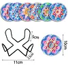 [Upgrade]6pcs/set DIY Diamond Painting Waterproof Case Classic Mandala Coaster Gift Decor Set