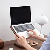 Rotating Lifting Black Walnut Aluminum Alloy Reading Bookshelf Notebook Stand