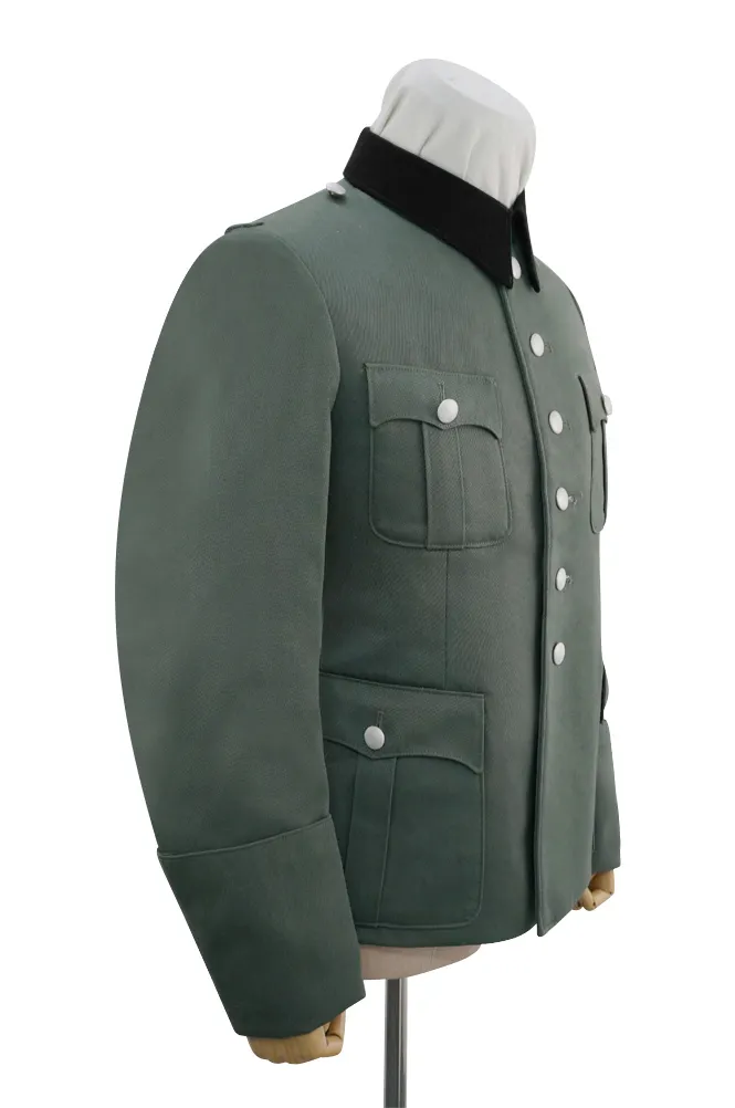   Elite German M1941 Officer Gabardine Black Collar Service Tunic Jacket German-Uniform