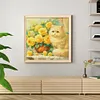 (US Local)Rose Cat-14CT Stamped Cross Stitch Kit(61x61cm)