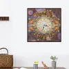 Diamond Painting-DIY Crystal Rhinestone Flower Clock(35*35 CM)