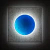 Modern simple living room round square creative wall lamp designer bedroom corridor aisle decorative painting full moon art wall lamp