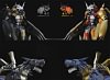 War Greymon & Metal Garurumon - Digimon Resin Statue - Tyrannosaurus Rex Studios