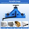 [US Local Warehouse] Tube Roller Bender for Square/Round Pipes Manual Tube Pipe Roller Bender Metal Bending Machine for Mild Steel Cooper & Aluminum