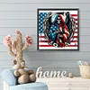 Diamond Painting -DIY Round Drill Independence Day Skull(40x40cm)