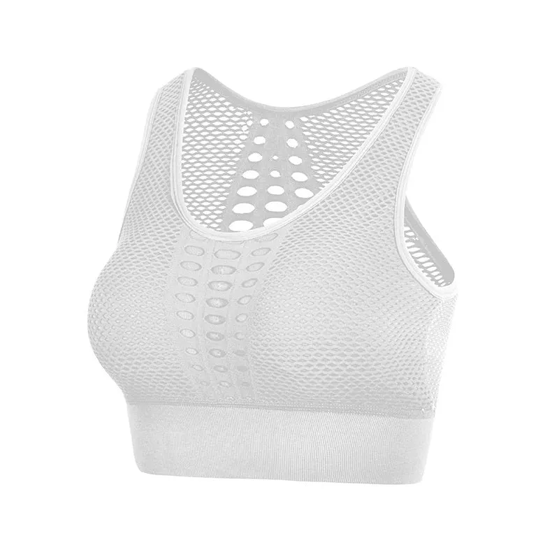 SVOKOR Seamless Bra Sexy Openwork Running Shockproof Breathable Sports Underwear Quick-drying Fitness Beauty Back Shirt