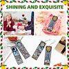 (US Local)Christmas Train A5 Size Diamond Painting Notebook Set with 4Pcs Bookmark Gift