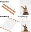 Magnetic Light Wood Wooden Frame Hanger for Photo Picutre Canvas Artwork Art Print Wall Hanging DIY Diamond Art Accessories