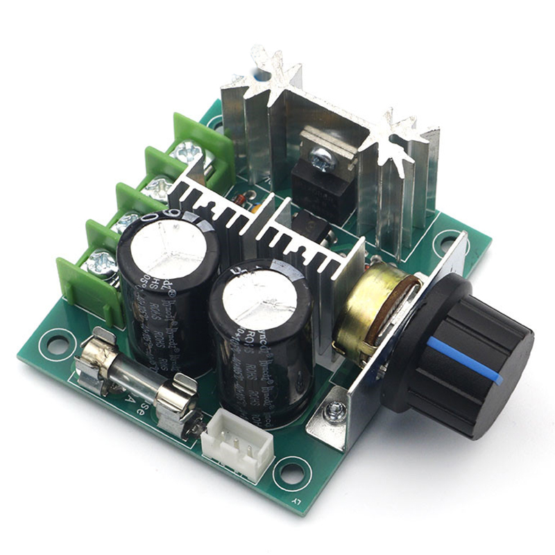 DC 12V 24V 30V 40V 13KHZ Governor Speed Controller Switch 10A 50V 1000uF Auto PWM DC Motor Speed Regulator Power Supply Module