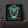 Flower Skull-Luminous Special Shaped Diamond Painting Kit