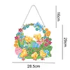 >SALE<5D Rabbit Basket Hanging Pendant With Light Strip DIY Acrylic Craft Gifts(YH317)