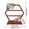 DIY Diamond Painting Floral Design Jewelry Organizer Earring Holder Earring Stand Storage Kit