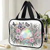 DIY Diamond Art Rhinestone Makeup Bag Crystal Transparent PVC Storage Pack Kit
