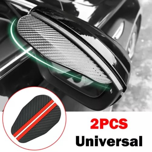 Dronehint 2x Carbon Fiber Rear View Mirror Rain Visor Guard Parts Car Exterior Accessories (For: Acura) Parts