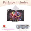DIY Diamond Painting Creative Design Leather Handmade Tissue Holder Rhinestones Decorative Tissue Box Craft Kits