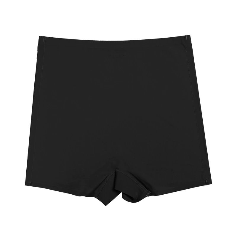 Billionm Women's Seamless Shorts Safety Pants High Waist Large Size Ice Silk Boxer Panties Anti Friction Skirt Shorts