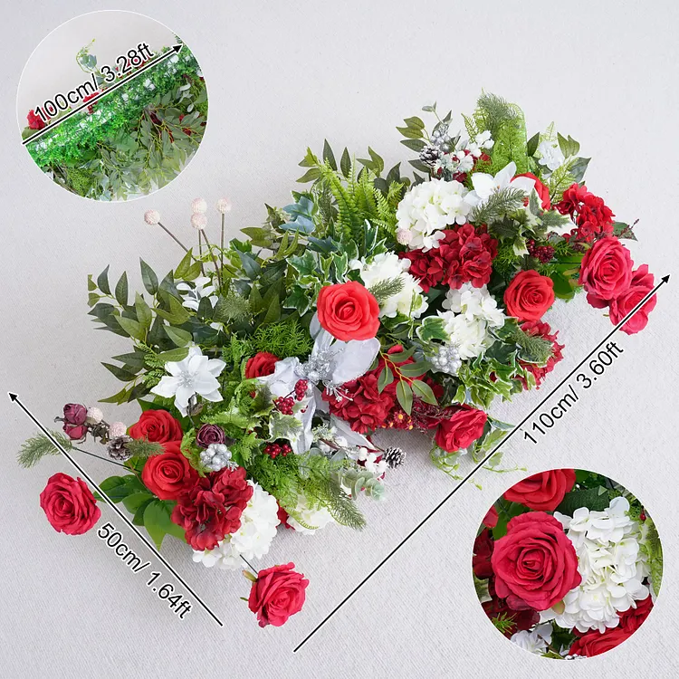 A8760 Christmas Flower Row Wedding Arch Frame Floor Floral Props