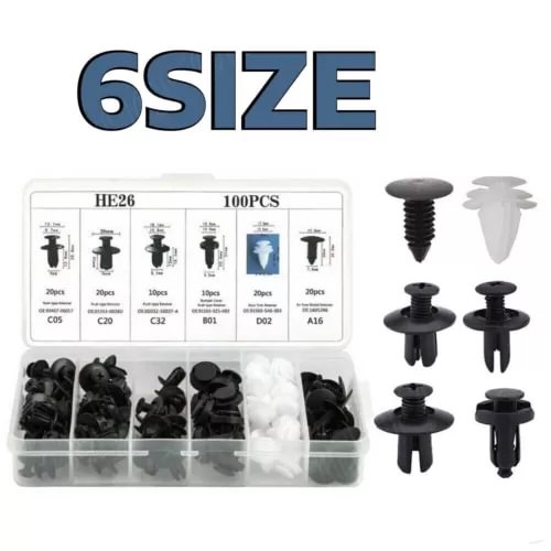 Dronehint Car Clip Bumper Body Parts Rivet Molding Retainer Push Pin Trim Assortments Kit (For: Acura) Parts