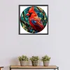 Cardinal Glass Painting-Paint by Numbers Acrylic Painting 40*40CM