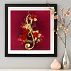 (Counted/Stamped) 11CT Music rose - Cross Stitch 40*40CM/15.75*15.75in