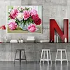 Peony - 11CT Stamped Cross Stitch 50*40cm/19.69*15.75in