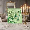 Tulip Butterfly DIY Pearl Painting Kit with Frame 30x30cm Pearl Gem Paintings Picture Arts Craft for Adults/Beginners Gift Home Wall Decor