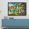 Rainbow Town-11CT Stamped Cross Stitch 101*75cm/39.76*29.53in (Big Size)
